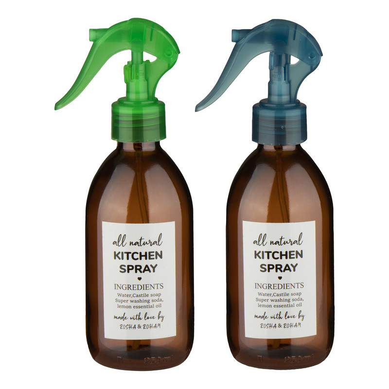 ظرف و اسپری مدل رنگی کد R35 مجموعه 2 عددی