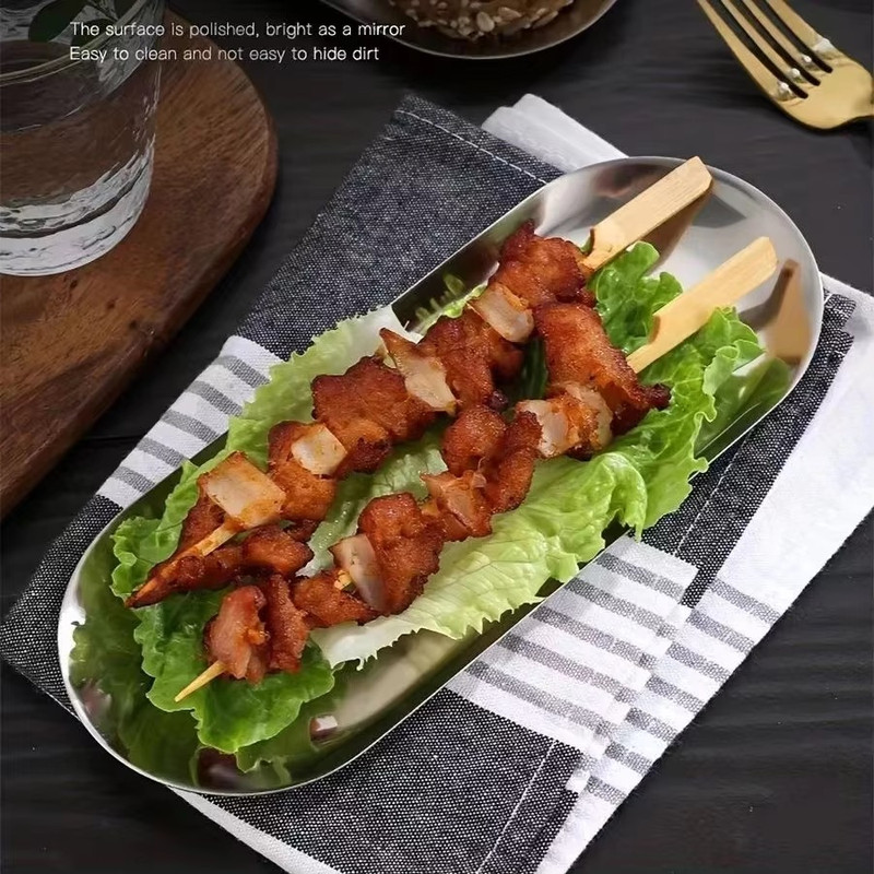 رولتخوری مدل ویکتوریا کد 23 مجموعه 2 عددی استیل 201 ضدزنگ با ابعاد 23×9.5×1 سانتیمتر مناسب اردوخوری، سوشیخوری و دسرخوری با وزن 90 گرم، قابل شستشو با دست و ماشین ظرفشویی