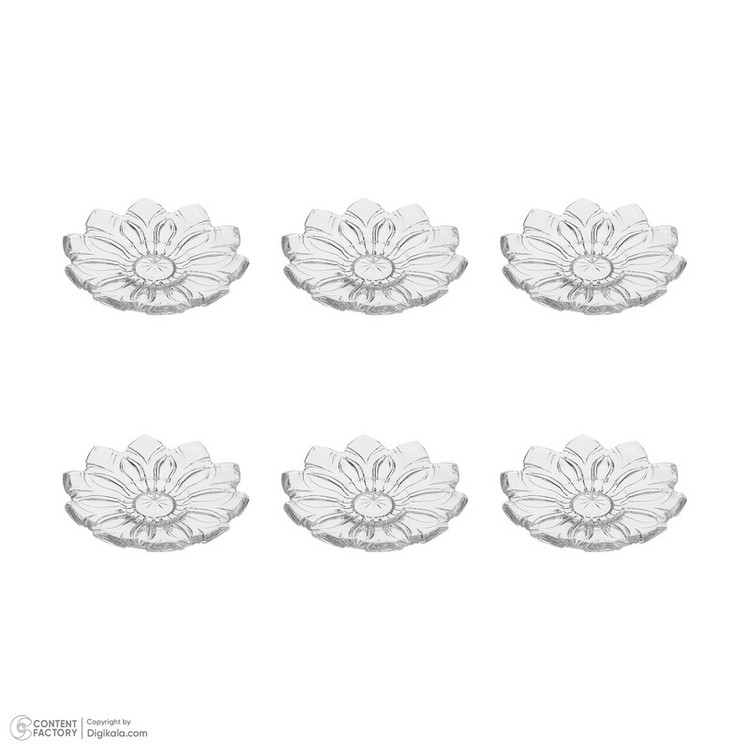 سرویس پذیرایی ساکورا 31 پارچه شیشهای مدل ویلا دایره فانتزی دردار با شکلاتخوری، قابل شستشو با دست و ماشین ظرفشویی