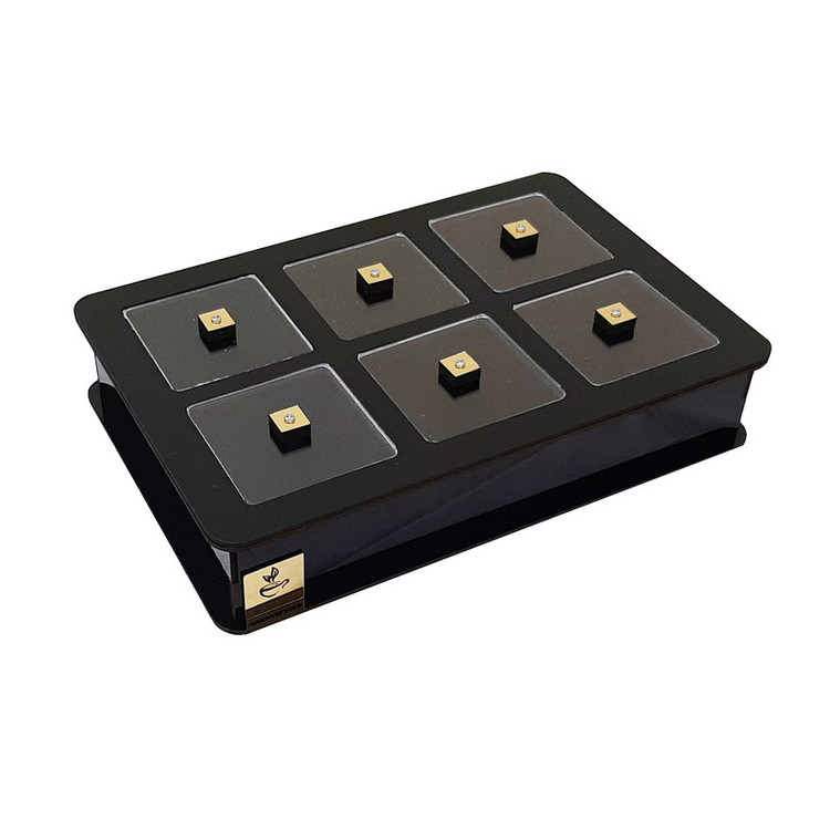 جعبه پذیرایی شکلاتخوری مستطیل مدل V101 با جنس چوب و پلاستیک، ساخت ایران، ابعاد 26x18x6 سانتیمتر، غیرقابل شستوشو