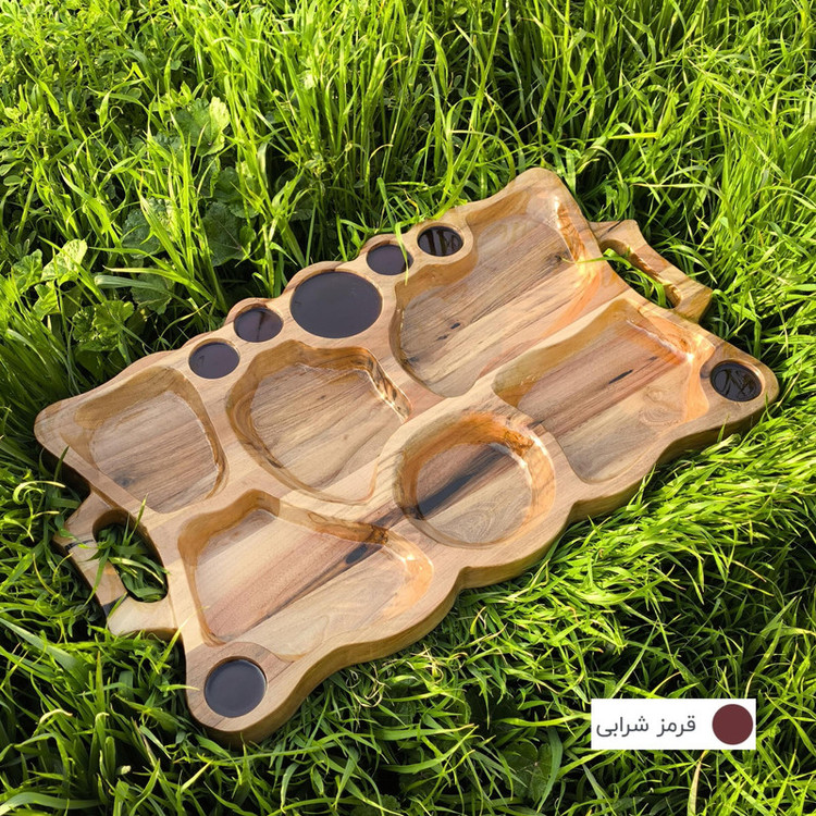 سینی پذیرایی مدل چوب گردو