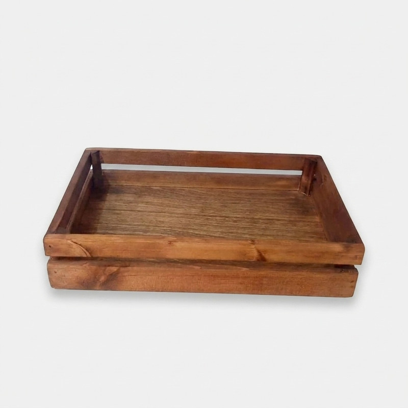 سینی سرو چوبی تمام چوب کد S01 مناسب پذیرایی و سرو فینگرفود، تنقلات و میوه