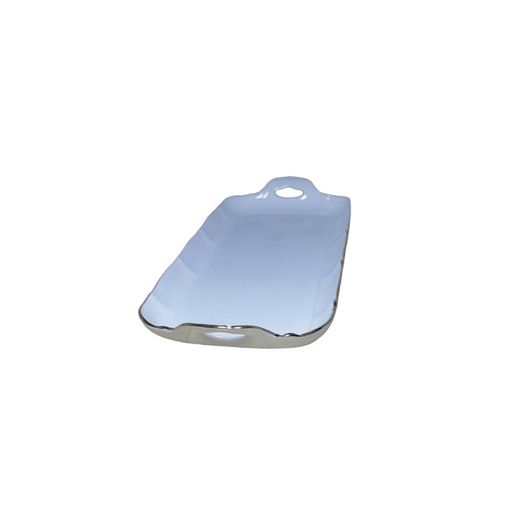 رولتخوری چینی مقصود کد 28 مدل مستطیلی مناسب شیرینی رولتی ابعاد 29×13×2 سانتیمتر قابل شستشو با دست و ماشین ظرفشویی همراه جعبه