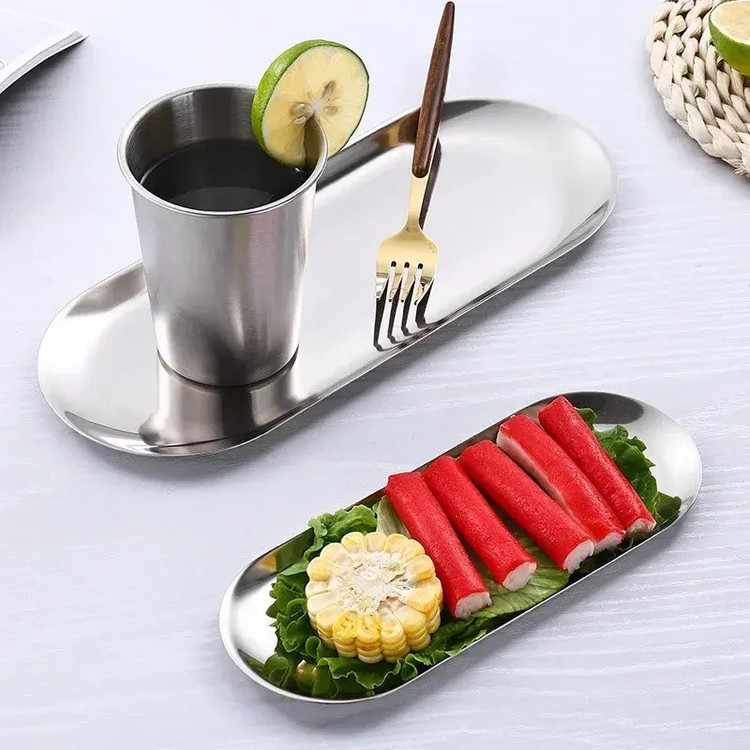 رولتخوری استیل ویکتوریا کد 30 مجموعه 2 عددی با طراحی بیضی، ضد زنگ، سبک و مناسب شستوشو در ماشین ظرفشویی و دست
