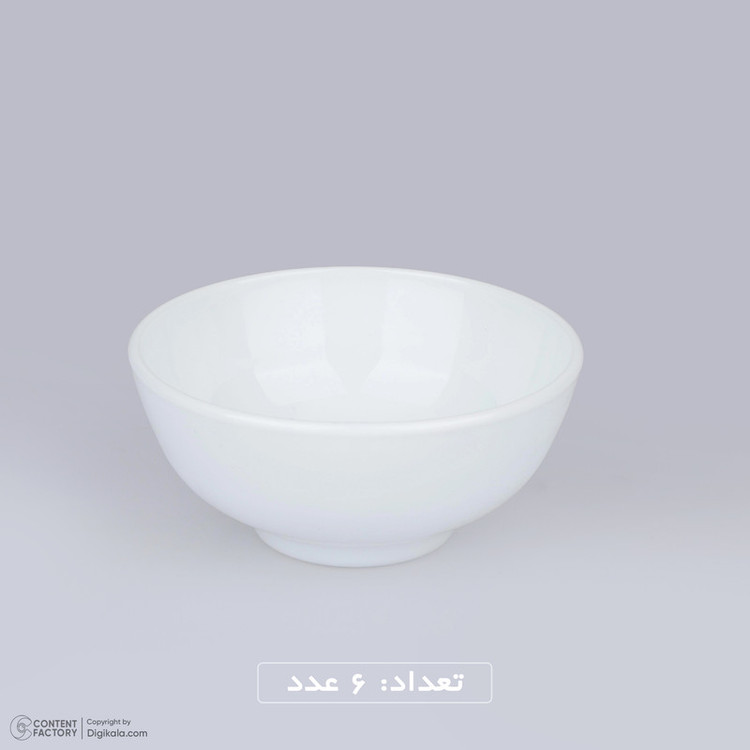 سرویس 7 پارچه آرکوپال دینو طرح دایره ورژن 7 شامل 1 کاسه بزرگ 7×19×19 سانتیمتر وزن 375 گرم و 6 پیاله 6×11×11 سانتیمتر وزن 230 گرم، مقاوم در برابر شوک حرارتی، مناسب شستشو با دست و ماشین ظرفشویی