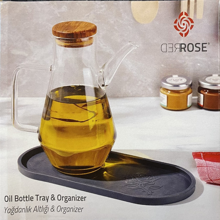 نظمدهنده سیلیکونی مخصوص بطری روغن و ادویه مدل OIL GP-164 مقاوم در برابر رطوبت و لغزش، طراحی باریک و چندمنظوره