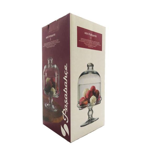 سرویس پذیرایی پاشاباغچه 3 عددی شکلاتخوری پایهدار بلور مدل Mini Patisserie همراه ظرف عسل و مربا بلور با در مدل Basic کد 96386, 96814, 96966