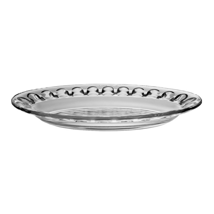 دیس لبهدار گود بلور شفاف حرارتدیده کد 9550، بسته 2 عددی، مناسب برنج و انواع خوراک، قابل شستشو با ماشین ظرفشویی، ابعاد 28×23 سانتیمتر، ارتفاع 4 سانتیمتر، دارای جعبه، ساخت ایران