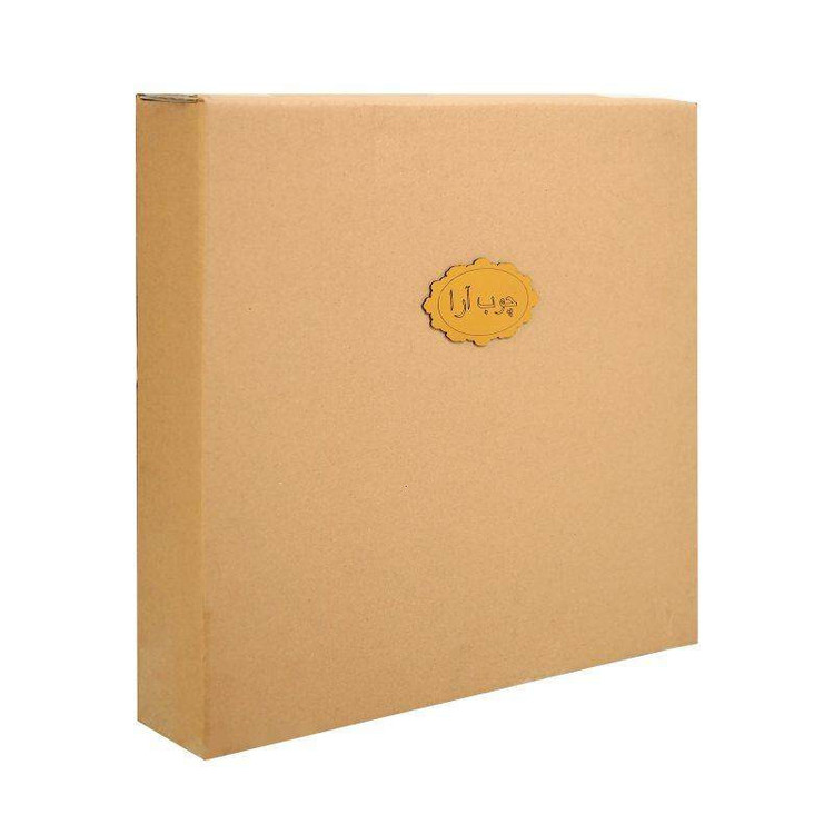 ظرف پذیرایی جعبهای طرح 6 ضلعی مدل D330 دو تکه (ظرف و در) از MDF، ابعاد داخلی 15×15×8 سانتی متر و ابعاد بیرونی 16×16×12 سانتی متر