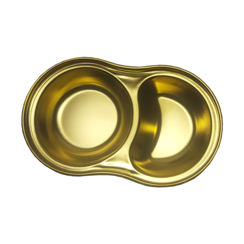اردو خوری مدل استیل دو خانه طرح گرد کد 290