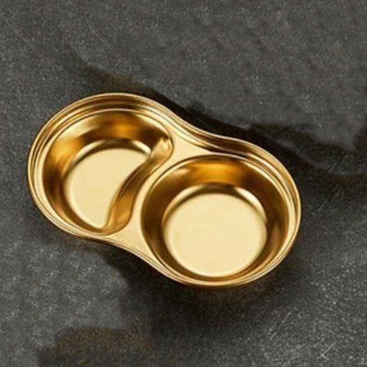 اردو خوری مدل استیل دو خانه طرح گرد کد 290