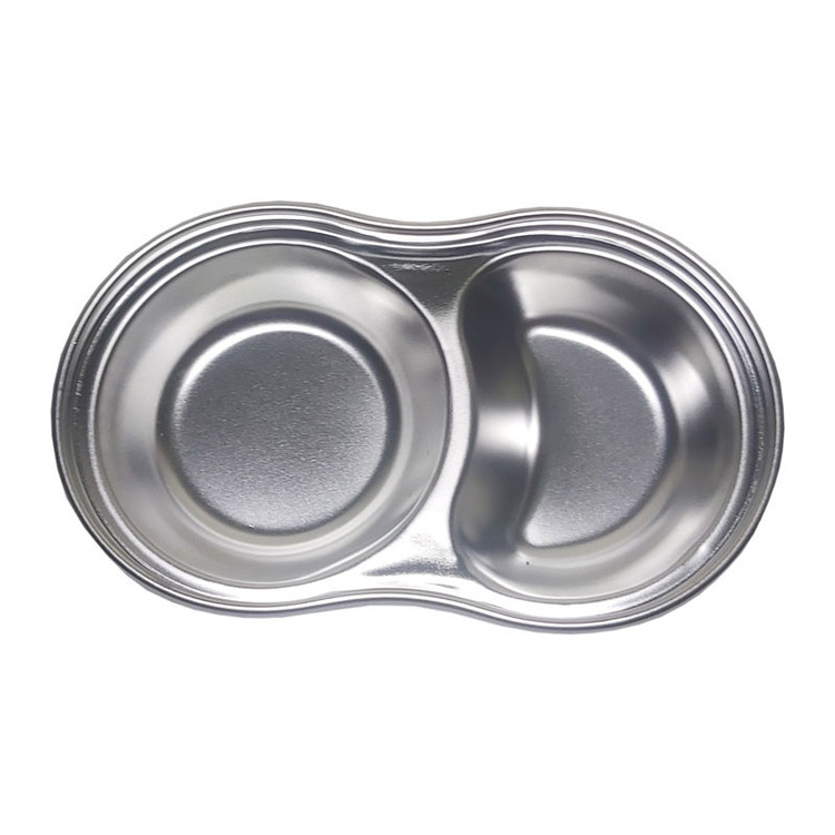 اردو خوری مدل استیل دو خانه طرح گرد کد 290