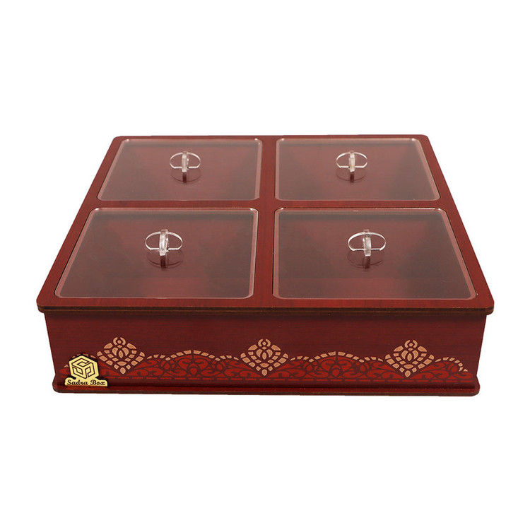 جعبه پذیرایی صدراباکس مدل آجیلی کد SBlux004zr
