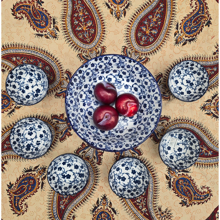 ست 7 پارچه آجیلخوری و انارخوری چینی دنی هوم مدل انارخوری، مناسب شستشو با دست و ماشین ظرفشویی، کاسه بزرگ با قطر 20 سانتیمتر و ارتفاع 10 سانتیمتر، کاسههای کوچک با قطر 8 سانتیمتر و ارتفاع 5 سانتیمتر