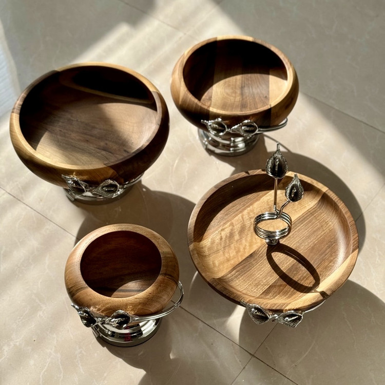 میوه خوری مدل پایه دار گل لیلیوم