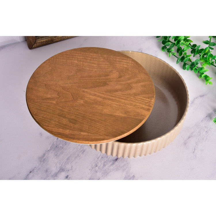 بیویکی ظرف سرو آجیلخوری دردار سرامیکی طرح مجستیک کد 452731