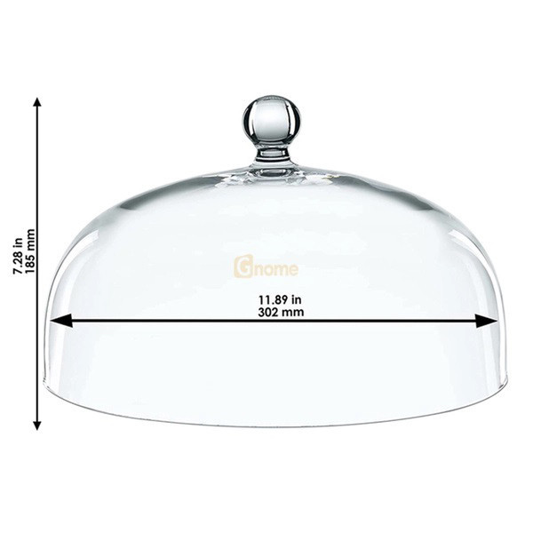 کیکخوری کریستالی ناخمن مدل Bossa Nova، ساخته شده در آلمان، طراحی بافتدار، ابعاد 33×33×26 سانتیمتر، وزن 2500 گرم