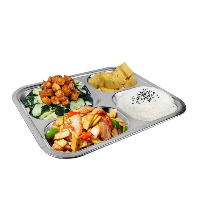 بشقاب غذا خوری مدل چند خانه بسته 2 عددی