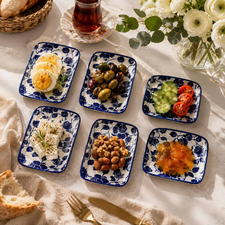 ظرف سرو دنی هوم مدل گل رز 6643 بسته 6 عددی