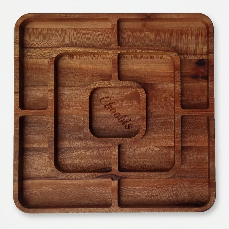 اردوخوری چوبی با ابعاد 2.5×28×28 سانتیمتر، کد 2_213