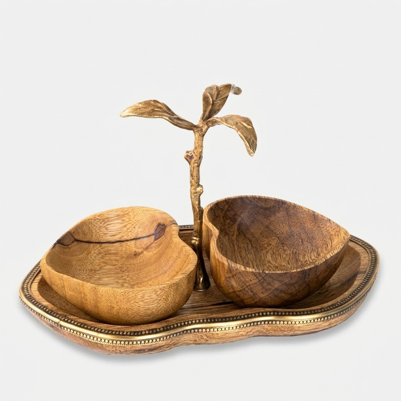 اردوخوری گلد کیش مدل گلدن برد قلب GK829414 چوبی