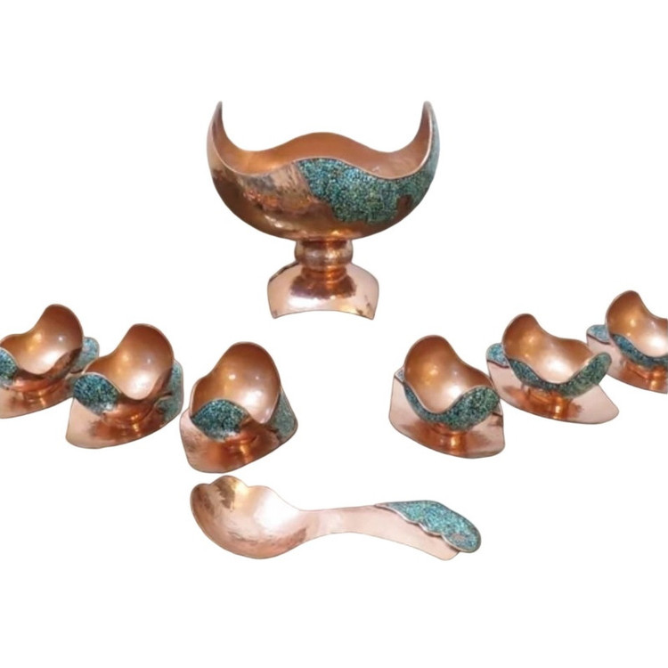 آجیل خوری فیروزه کوبی کد ۴۰ مجموعه ۱۴ عددی