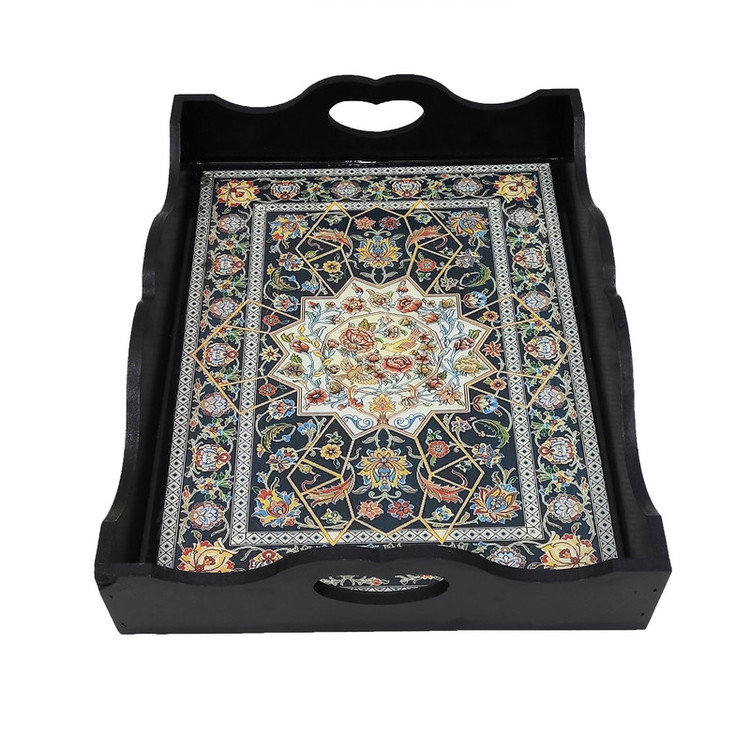 سینی رزینی طرح فرش کد 30x40