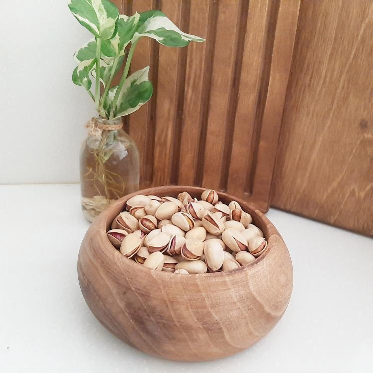 آجیلخوری چوبی خمرهای کد 04، مناسب سرو آجیل، خشکبار و ترشی، بادوام و ضدآب، شستشو با دست