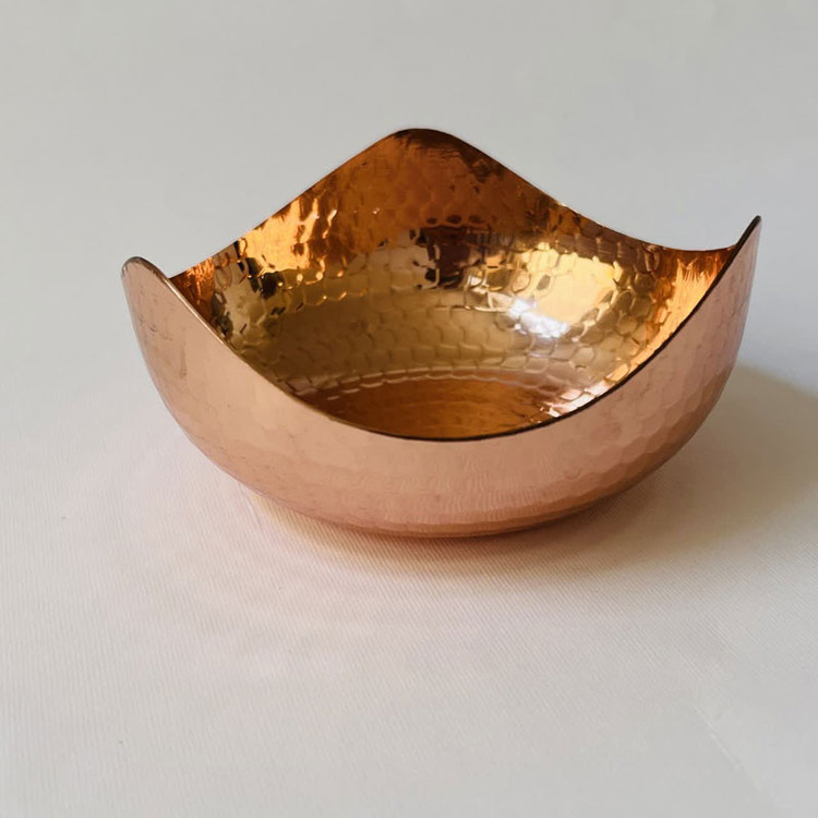 آجیل خوری مسی مدل مدرن سه گوش کد ZH339.3
