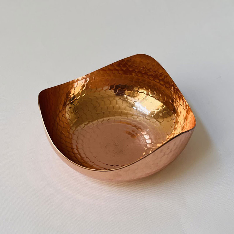 آجیل خوری مسی مدل مدرن سه گوش کد ZH339.3
