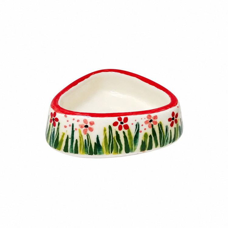 اردور خوری سرامیکی طرح گلهای بهاری بسته 6 عددی