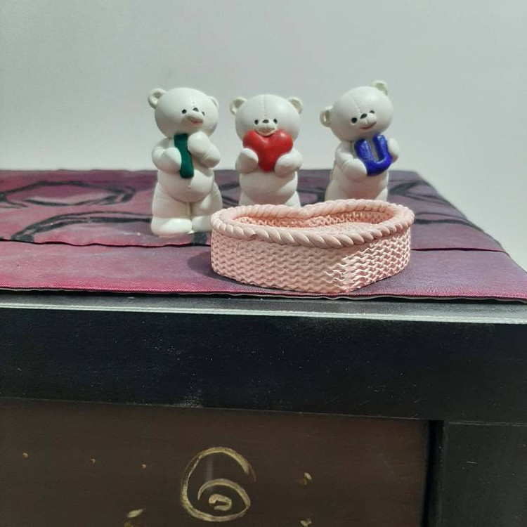 مجسمه مدل خرسهای فانتزی مجموعه 3 عددی