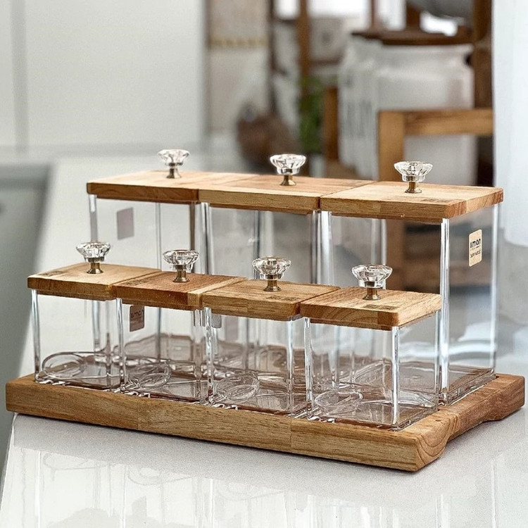 ست پاسماوری 7 پارچه لیمون مدل چوبی کد HS2203