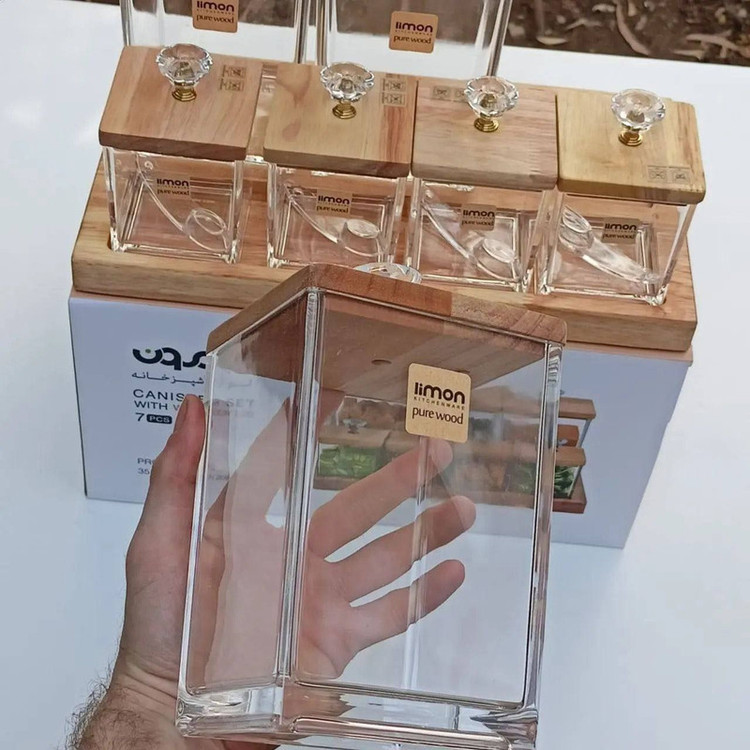 ست پاسماوری 7 پارچه لیمون مدل چوبی کد HS2203