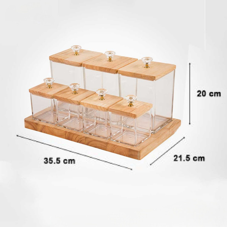 ست پاسماوری 7 پارچه لیمون مدل چوبی کد HS2203