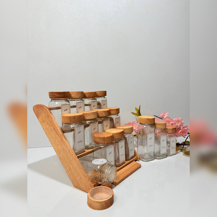 جا ادویه مدل مک کارتی کد RM1432 مجموعه 12 عددی به همراه استند
