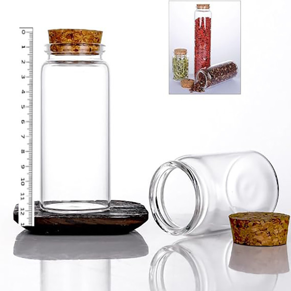 جای ادویه مدل چوب پنبه گرد کد S2-6 مجموعه 6 عددی