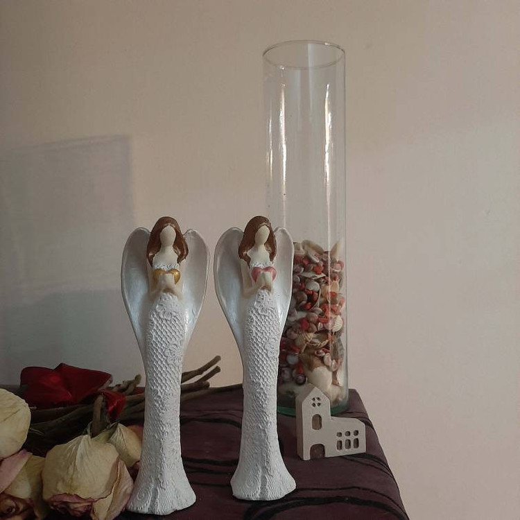 مجسمه سنگی مدل فرشته قلب