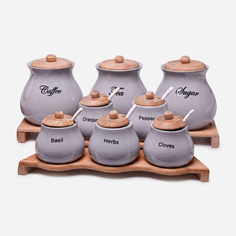 ست پاسماوری 8 پارچه مدل گرد