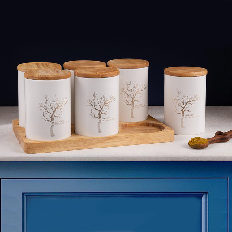 ست جا ادویه 7 پارچه آرتیستون مدل بامبو