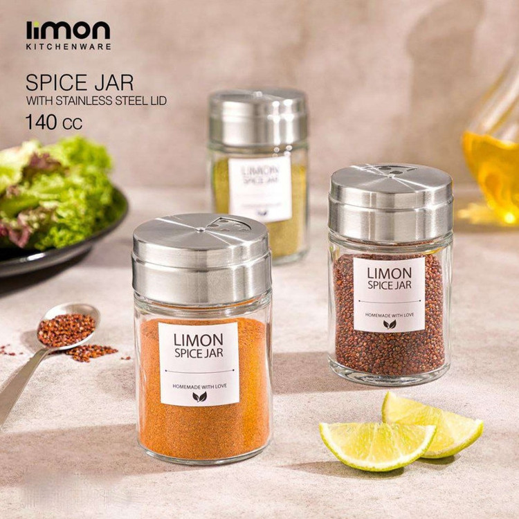 جا ادویه لیمون مدل درب استیل کد HS2383