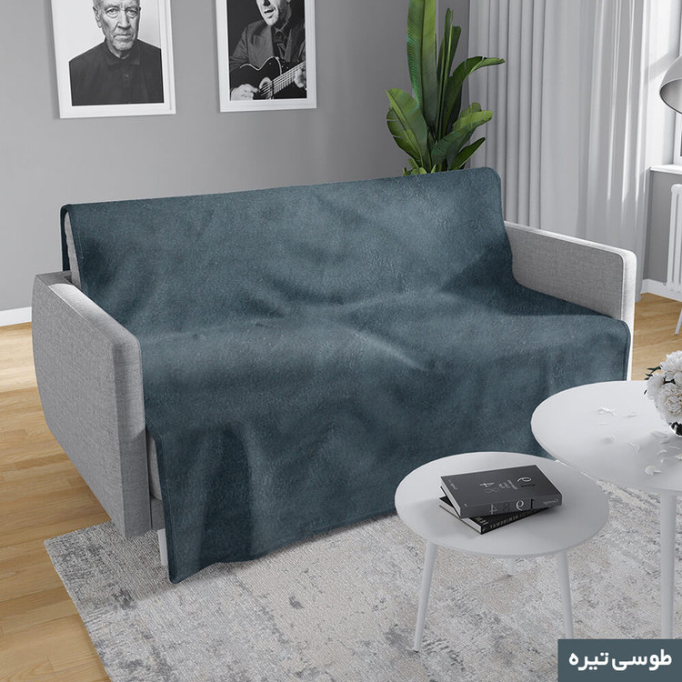 شال مبل شاران هوم مدل مخملی طرح ساده 180×200 سانتی متر