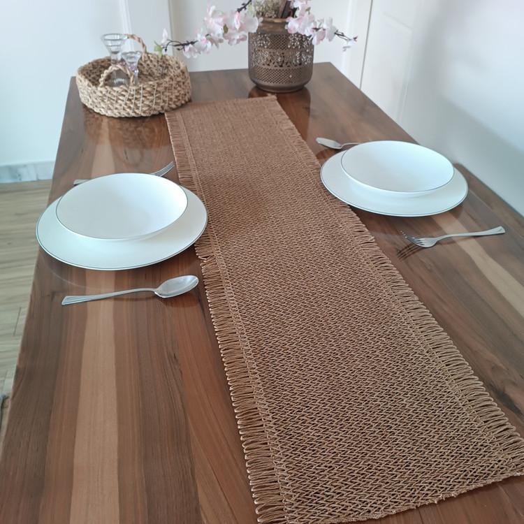 رومیزی مدل حصیری سایز 30*115 سانتی متر