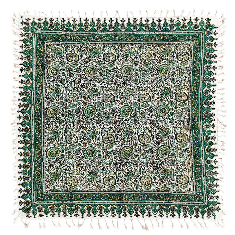 رومیزی قلمکار مدل گل اناری