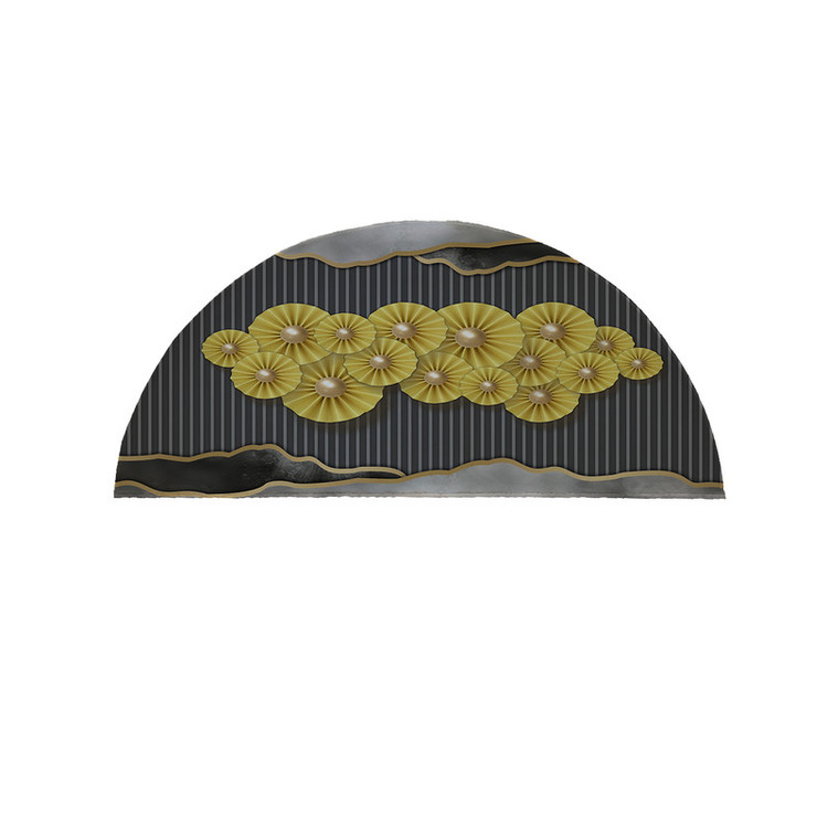پادری مدل نیم دایره طرح کلاسیک گل کد 8935سایز 90×45 سانتی متر