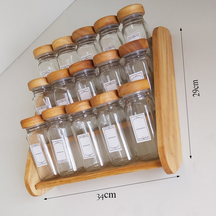 ست جای ادویه ۱۵ پارچه مدل MR-01 به همراه استند