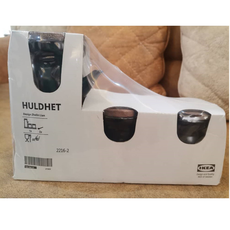 جای ادویه ایکیا مدل HULDHET مجموعه 2 عددی به همراه ظرف روغن