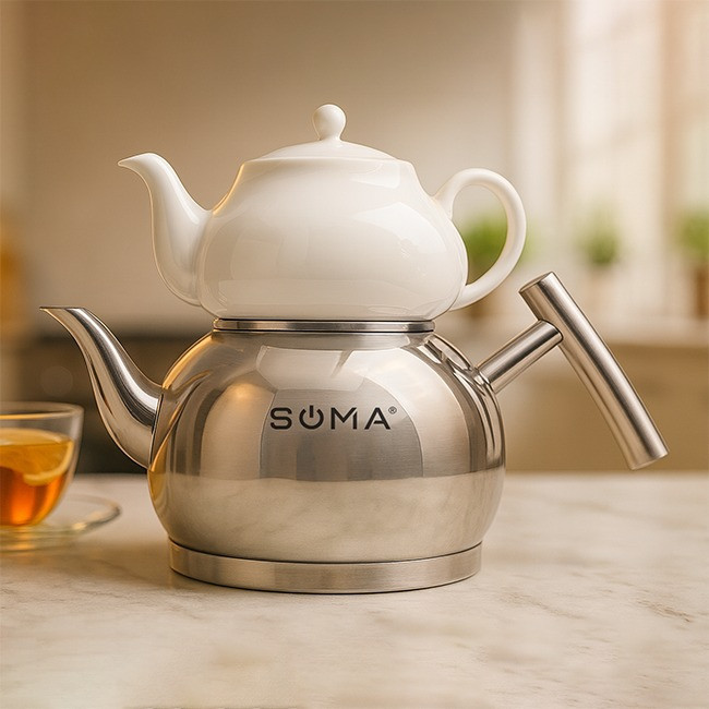 ست کتری و قوری سوما مدل so-304 گنجایش کتری 2/5 لیتر گنجایش قوری 1/5 لیتر