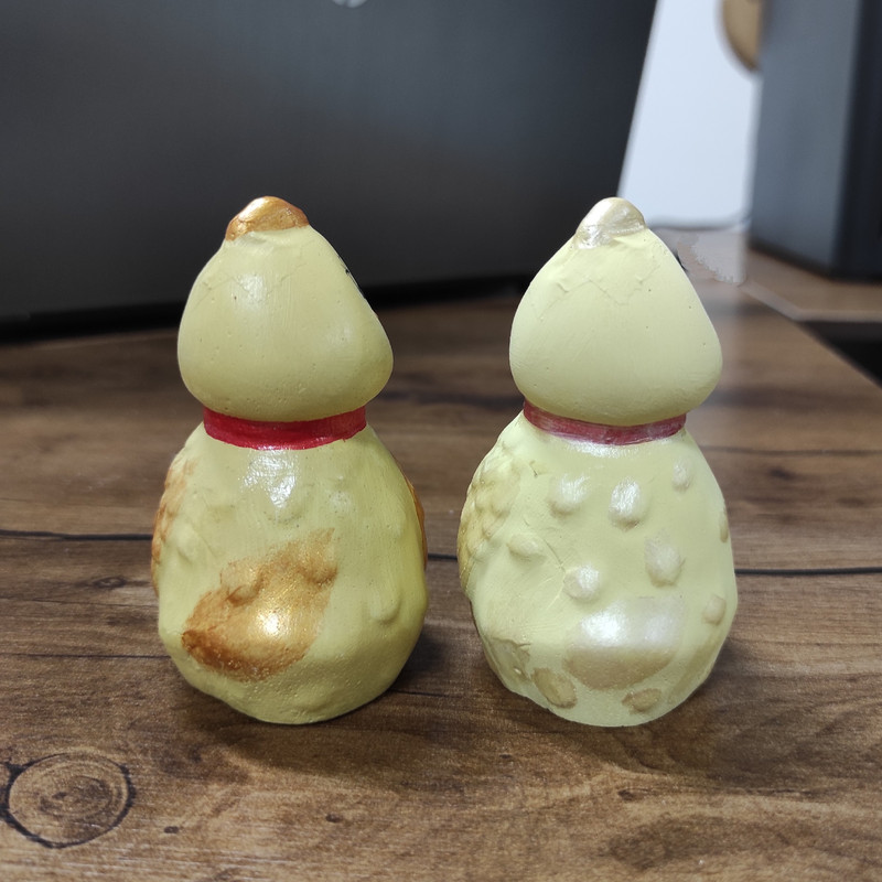 مجسمه دکوری طرح جوجه عروسکی مدل Chickoo بسته 2 عددی