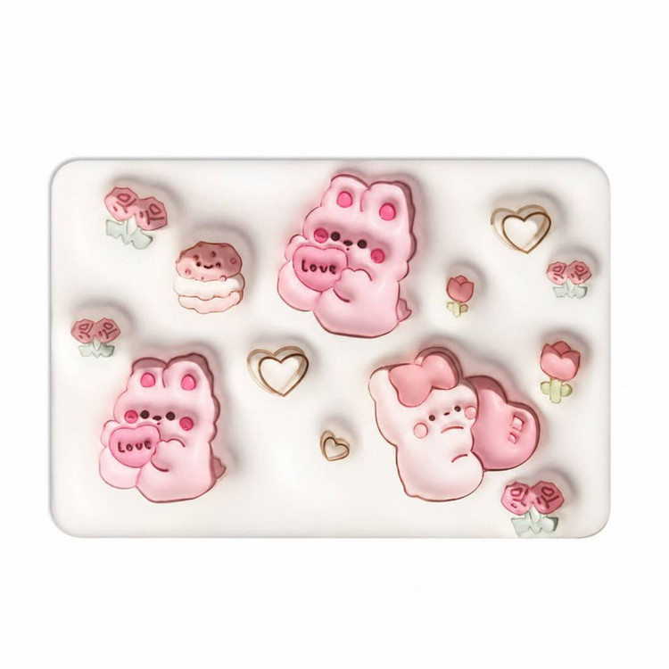 پادری حمام و دستشویی مدل سه بعدی طرح LOVE سایز 35*55 سانتی متر کد 3D